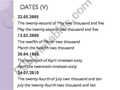 How To Write Dates In English Telegraph