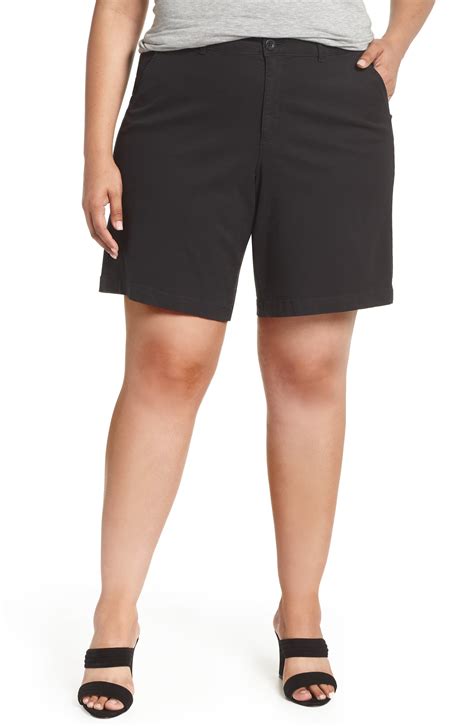 Nydj Stretch Twill Bermuda Shorts Plus Size Bermuda Shorts Fashion Clothes Women Short
