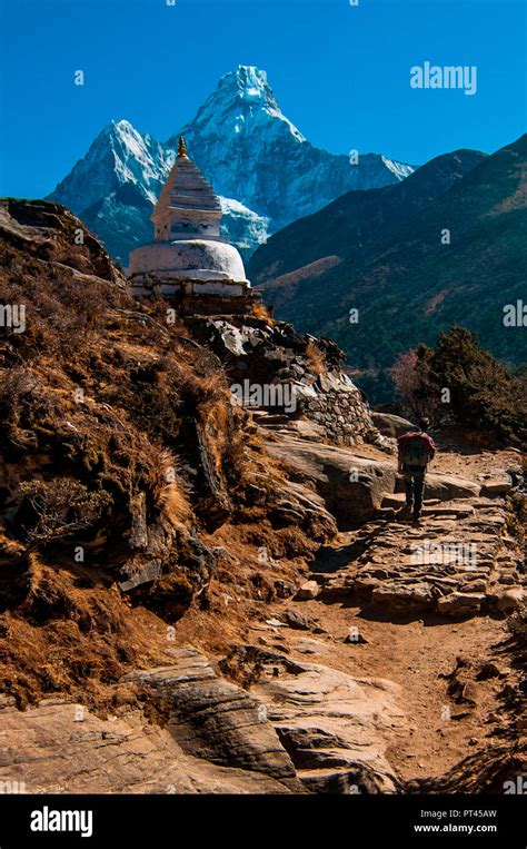 Asia Nepal Himalaya Region Ama Dablam Khumbu Himal Sagarmatha