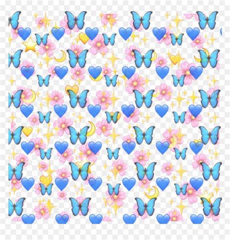 Aesthetic Butterfly Emoji Background Hd Png Download Vhv
