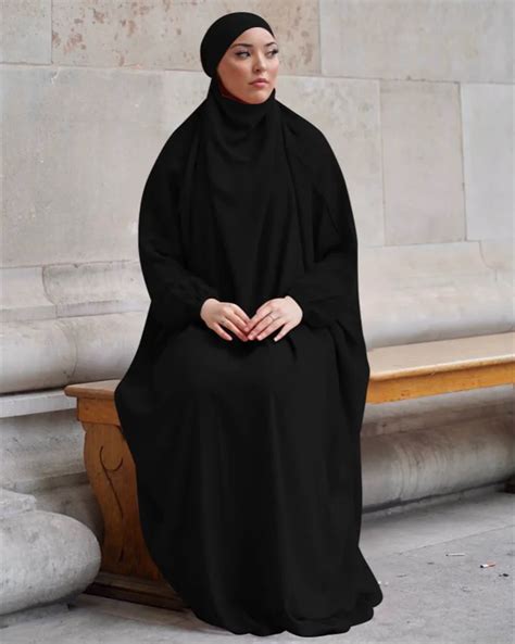 muslim abaya women prayer long dress hijab robe kaftan jilbab gown