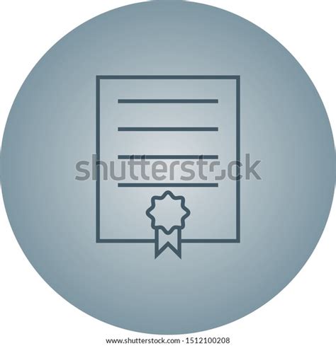 Beautiful Diploma Vector Line Icon Stock Vector Royalty Free