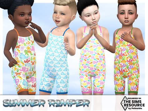 Sims 4 Toddler Romper Cc