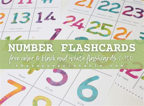 Free Printable Number Flashcards Number 1 100 And Functions Signs The