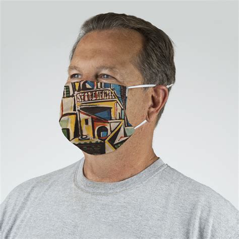The most common pablo picasso mask material is paper. Mediterranean Landscape by Pablo Picasso Face Mask Cover ...