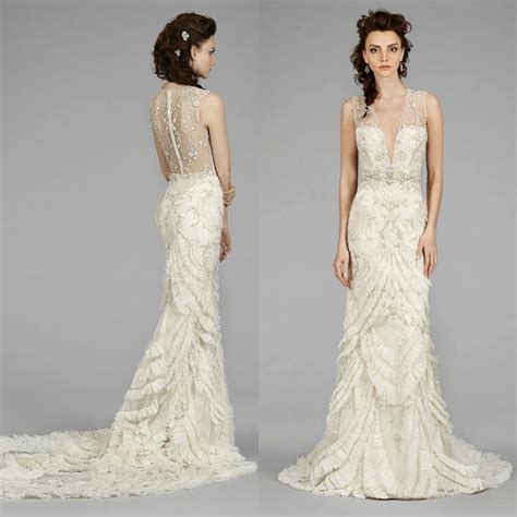 Lazaro magical fairytale wedding gown bridal bride dress swarovski crystals 12. Lazaro Wedding Dresses 2014 Fall Collection - MODwedding