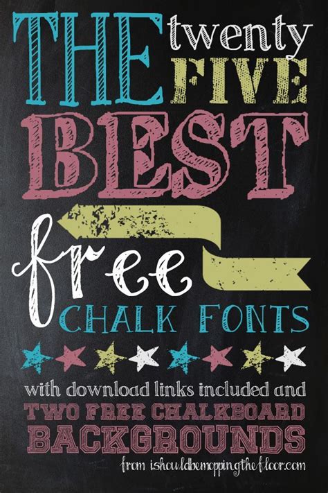 My 25 Favorite Free Chalk Fonts Free Chalk Font Chalk Fonts