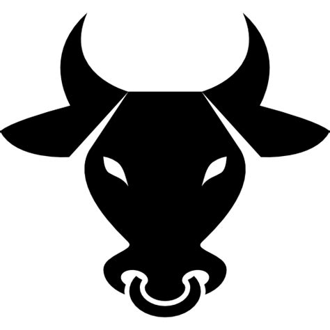 Tel aviv israel june 3 2011. Bull frontal head - Free animals icons
