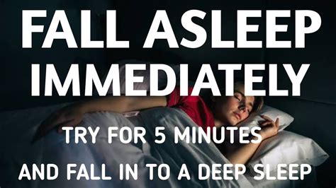 Try Listening For 5 Minutes Fall Asleep Fast Deep Sleep Relaxing