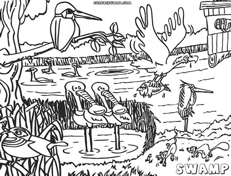 Swamp Art Coloring Pages