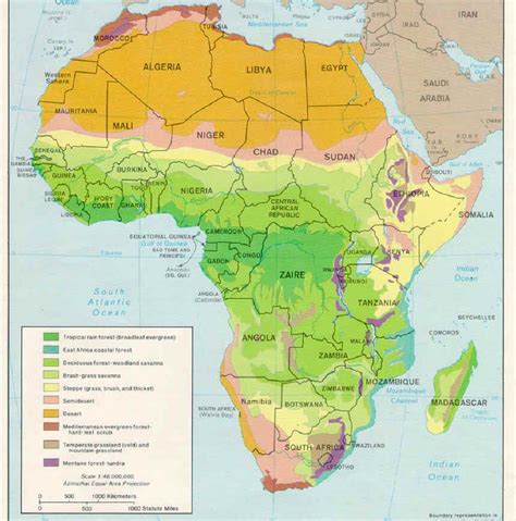 Climate Zones Africa Map Africa African Map