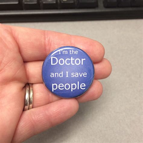 Doctor Who Quote Im The Doctor And I Save People Magnet Etsy