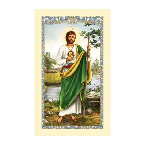 St Jude Laminated Holy Card 25pk