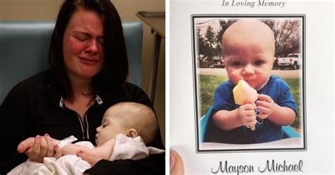 mother shares heartbreaking pictures of her last moments with 8 month old son s body after he
