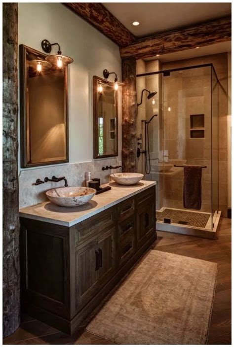 40 Rustic Bathroom Ideas To Try At Home Home Decoration Rustic