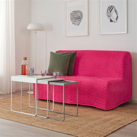 Ikea backabro 2 seat sofa bedcover set only. LYCKSELE LÖVÅS Divano letto a 2 posti - Vallarum rosso ...