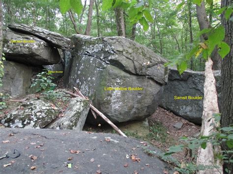 The 3 Largest Boulders In This Area From Left To Right Stacked