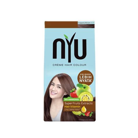 It's also easy to give brown hair a coppery tint, so it's not quite red but carries subtle highlights and a slight coppery sheen. NYU Creme Hair Colour Coppery Brown | Shopee Indonesia