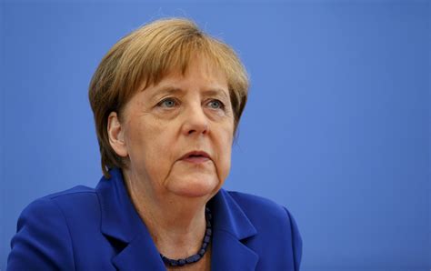 Merkel cell carcinoma is also called neuroendocrine carcinoma of the skin. Merkel cuts short holiday to face refugee policy storm