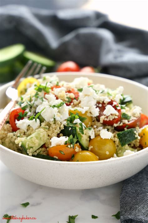 Love those moroccan spices and. Greek Couscous Salad Lunch Bowls {Meal Prep} - The Busy Baker