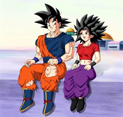 Son Goku And Caulifla Goku Personajes De Goku Personajes De Dragon Ball