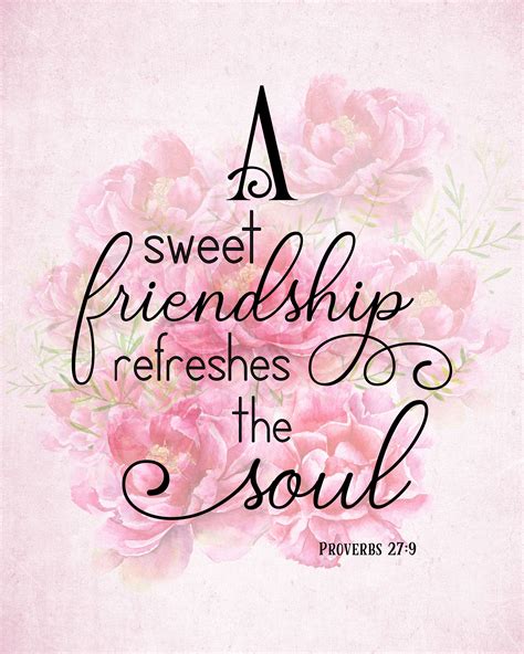 A Sweet Friendship Refreshes The Soul Proverbs 279 Etsy Proverbs