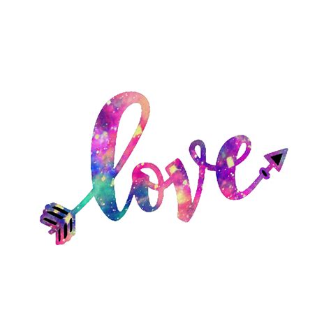 Ftestickers Love Arrows Colorful Pretty Cute Girly Png