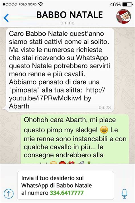 Siiiii certo, allora a sto punto mie care ragazze, mandate sempre le catene, cosí é sicuro al. Auguri di Buone Feste con Babbo Natale su WhatsApp ...