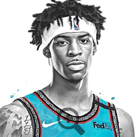 Ja Morant Memphis Poster Basketball Print Sports Wall Art Etsy