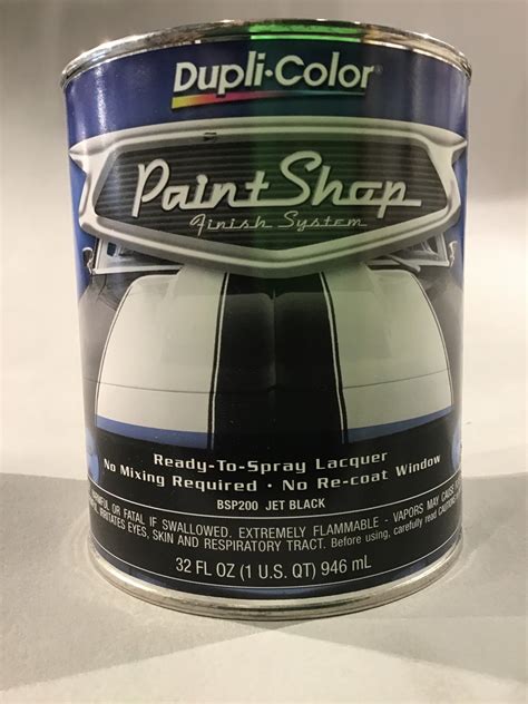 Dupli Color Paint Shop Finish System Jet Black Mica Store