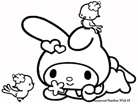 Kartun april 27 2018 04 07. Mewarnai Gambar My Melody | Mewarnai Gambar