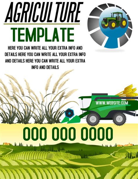 Agriculture Flyer Template Postermywall