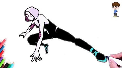 Como Dibujar Spider Gwen - Dibujos de Spider Man: Un Nuevo ...