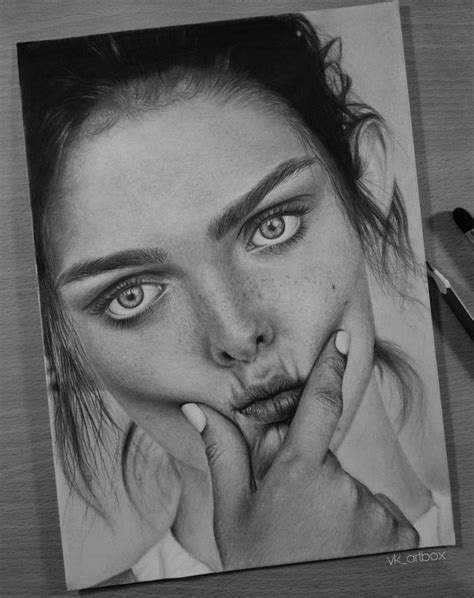 Hyper Realistic Sketch Of Girl Model Olhos Desenho Desenhos A Lápis