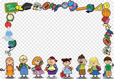 Border Kartun Murid Sekolah / Guru cantik diperkosa murid mesum.