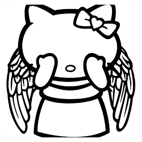 Hello Kitty Para Colorear Gratis Dibujo Imágenes