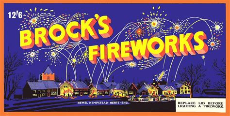 Old Brocks Firework Posters With Images Fireworks Bonfire Night