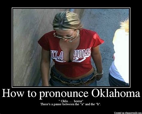 The 21 consonant letters of the russian alphabet are б, в, г, д, ж, з, й, к, л, м, н, п how to pronounce ч. How to pronounce Oklahoma - Picture | eBaum's World