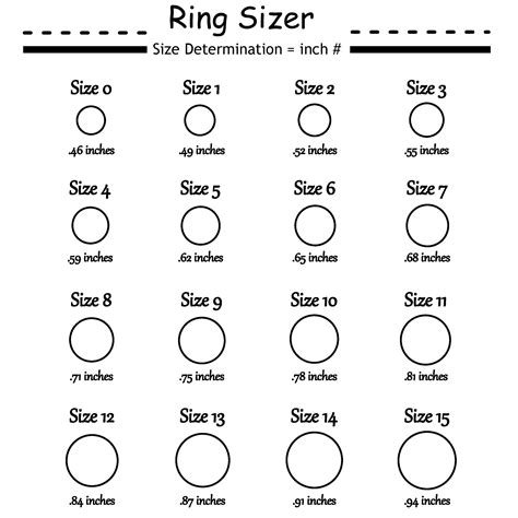Printable Ring Sizer Ring Size Finder Ring Size Measurin Inspire
