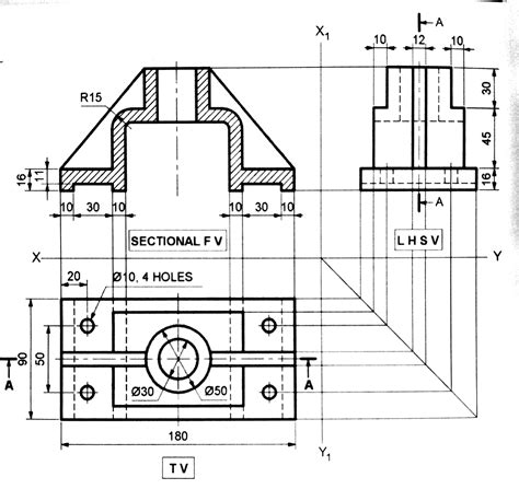 Fig 69 Shows The Pictorial View Of An Object Draw The Following View