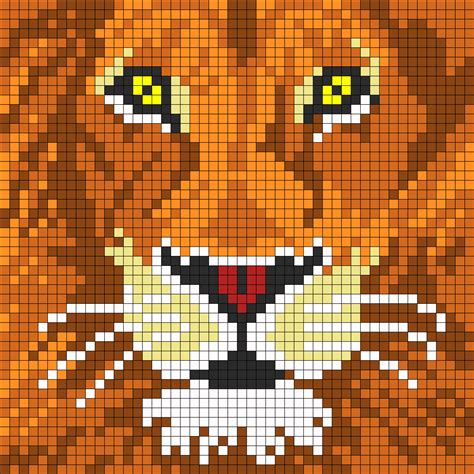 Pixel Art Lion 31 Idées Et Designs Pour Vous Inspirer En Images