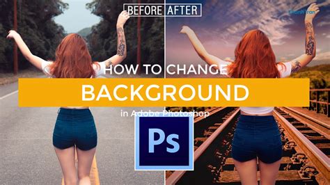How To Change Background In Photoshop Free Psd Youtube