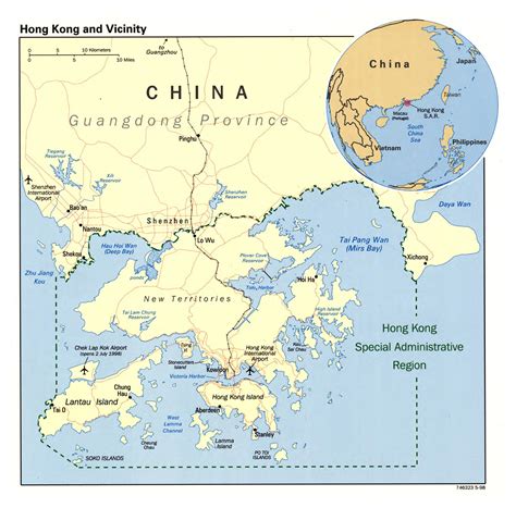 Asia Map Hong Kong