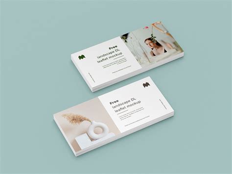 Download Free Landscape DL Leaflet Mockup | Free Mockup