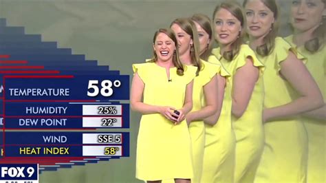 Fox 9 Meteorologist Jennifer Mcdermed Is Startled To See Duplicates Of Herself