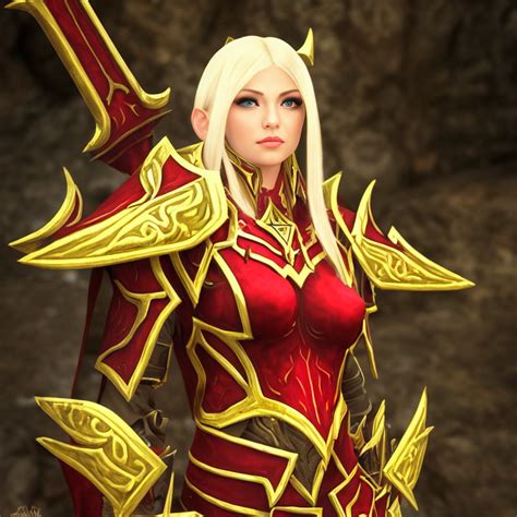 My Blood Elf Paladin Ai Generated With Stable Diffusion Rstablediffusion