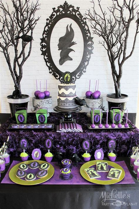 Maleficent Themed Birthday Party Ideas Diy Supplies Decorations
