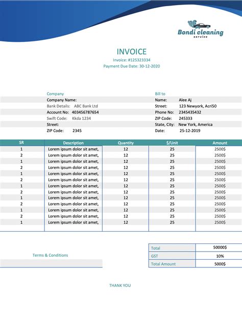 Invoice Template Singapore Cards Design Templates Gambaran