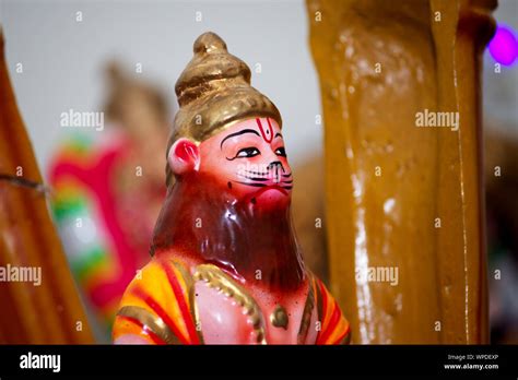 Lord Narasimha Swamy The Lion Face God Stock Photo Alamy