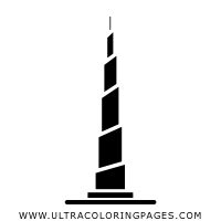 Burj Khalifa Dubai Disegni Da Colorare Ultra Coloring Pages